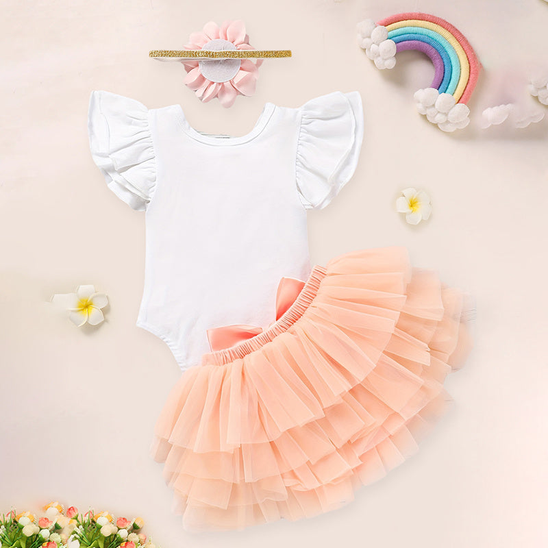 TinyBloom™ – Newborn Letter Romper & Tutu Set