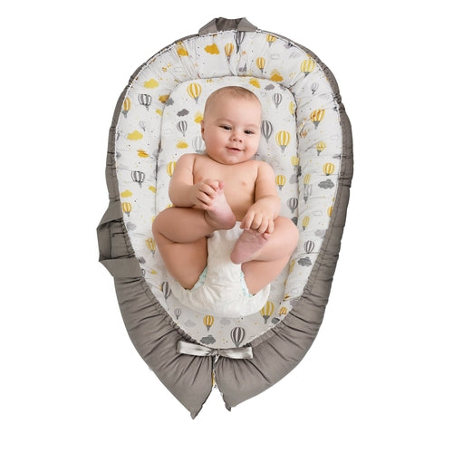Baby Nest Lounger – Portable Co-Sleeper for Newborns | Breathable,