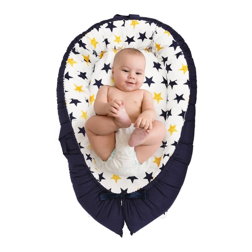 Baby Nest Lounger – Portable Co-Sleeper for Newborns | Breathable,