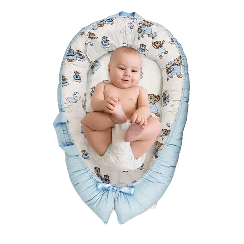 Baby Nest Lounger – Portable Co-Sleeper for Newborns | Breathable,