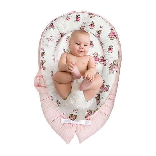 Baby Nest Lounger – Portable Co-Sleeper for Newborns | Breathable,