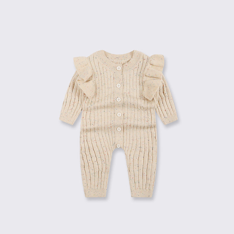 KnitNest™ – Autumn Cotton Baby Romper
