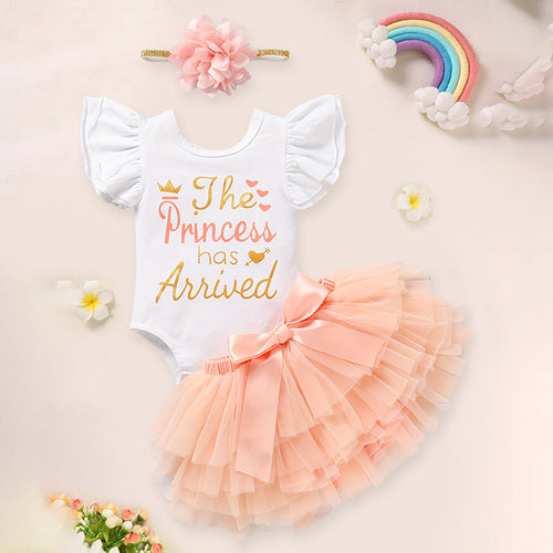 TinyBloom™ – Newborn Letter Romper & Tutu Set