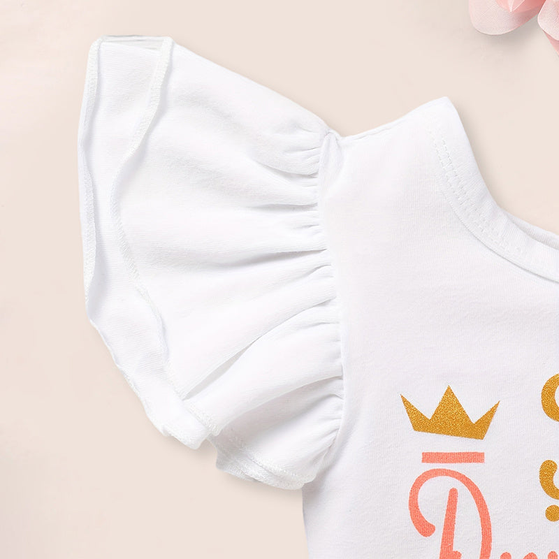 TinyBloom™ – Newborn Letter Romper & Tutu Set