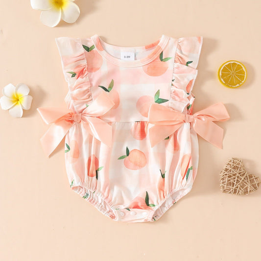 FruityNest™ – Baby Summer Romper with Short Sleeves