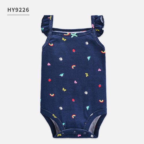 TinyJoy™ – Summer Cotton Romper Set for Baby Girls