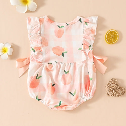 FruityNest™ – Baby Summer Romper with Short Sleeves