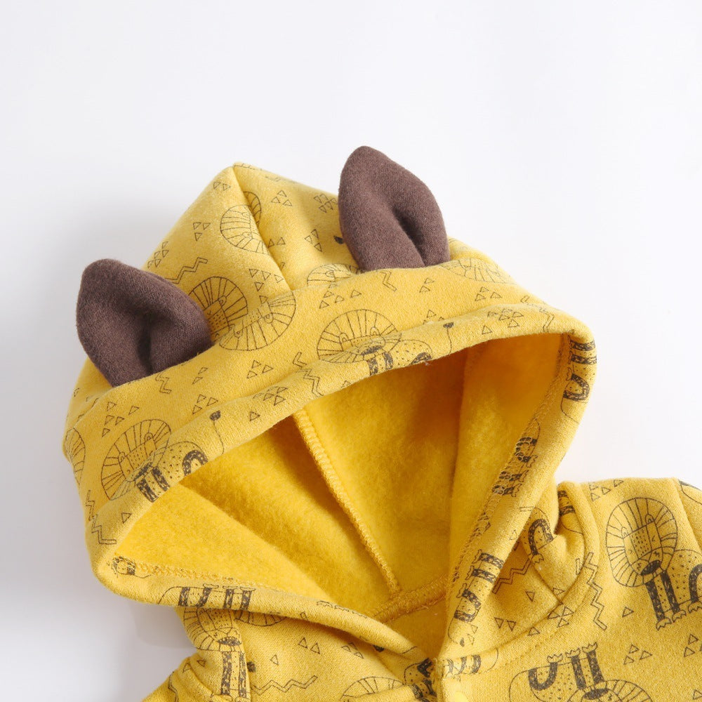 CozyCub™ – Hooded Winter Jumpsuit for Babies